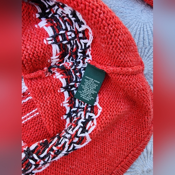 Vintage Ralph Lauren Jeans Sweater Aztec Southwestern Pullover Women L Hand Knit - Picture 5 of 6